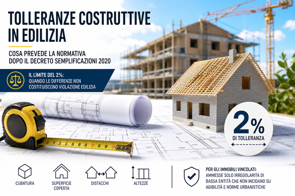 Tolleranze costruttive in edilizia: cosa sono e cosa prevede la normativa aggiornata