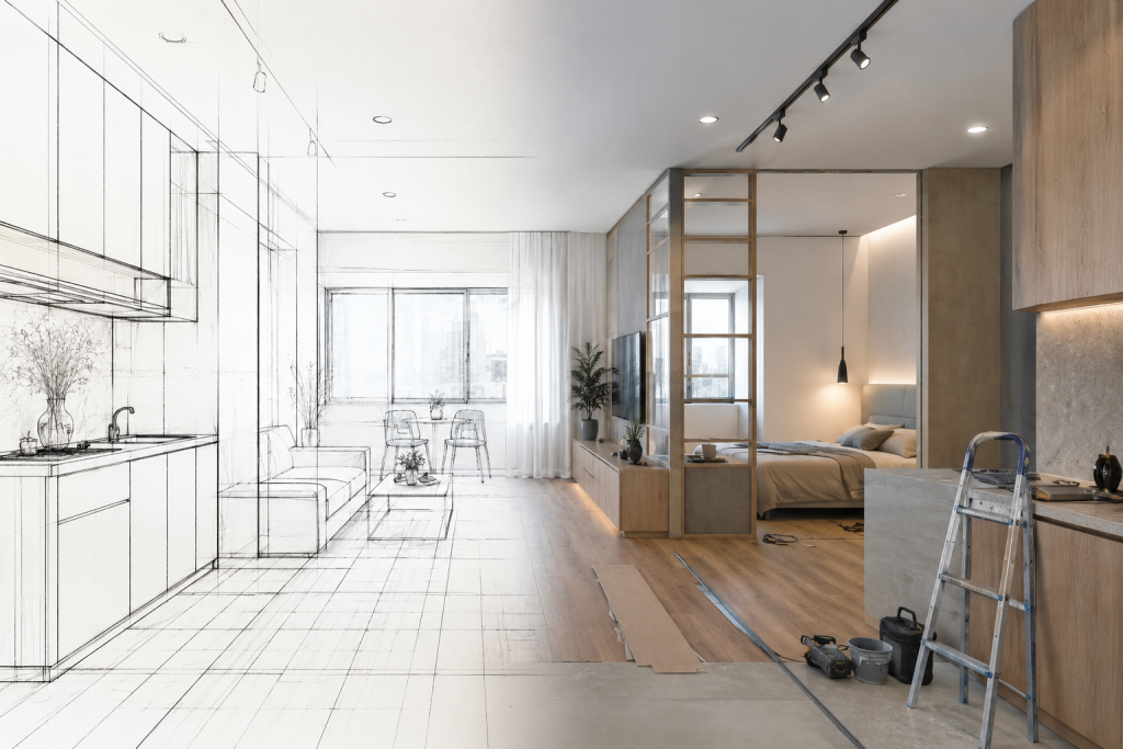 Come dividere zona giorno e zona notte in un monolocale senza rinunciare a luce e comfort