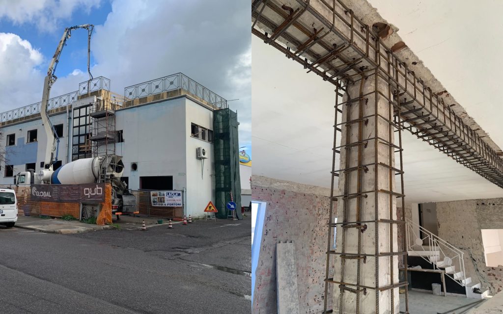 Un cantiere, più lavorazioni: dalla posa delle armature alle finiture